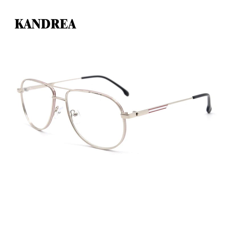 

KANDREA Retro Metal Classic Pilot Glasses Frame Men Women 2022 Fashion Optical Myopia Prescription Glasses Eyewear HG5823