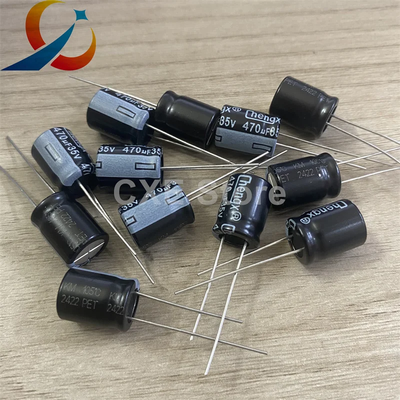 

100PCS 35V470UF Volume 10X13MM Electrolytic Capacitor 470UF 35V 105 degrees NEW