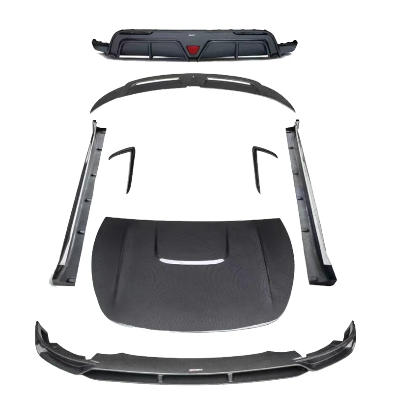 Cm-style MODEL Y Carbon Fiber front lip side skirt rear diffuser Body Kit car Parts For MODEL Y