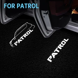 2 Stuks Led Auto Deur Welkom Laser Logo Projector Decoratie Ghost Schaduw Licht Voor Nissan Patrol 2010 2011 2012 2013 2014-2021 Y62