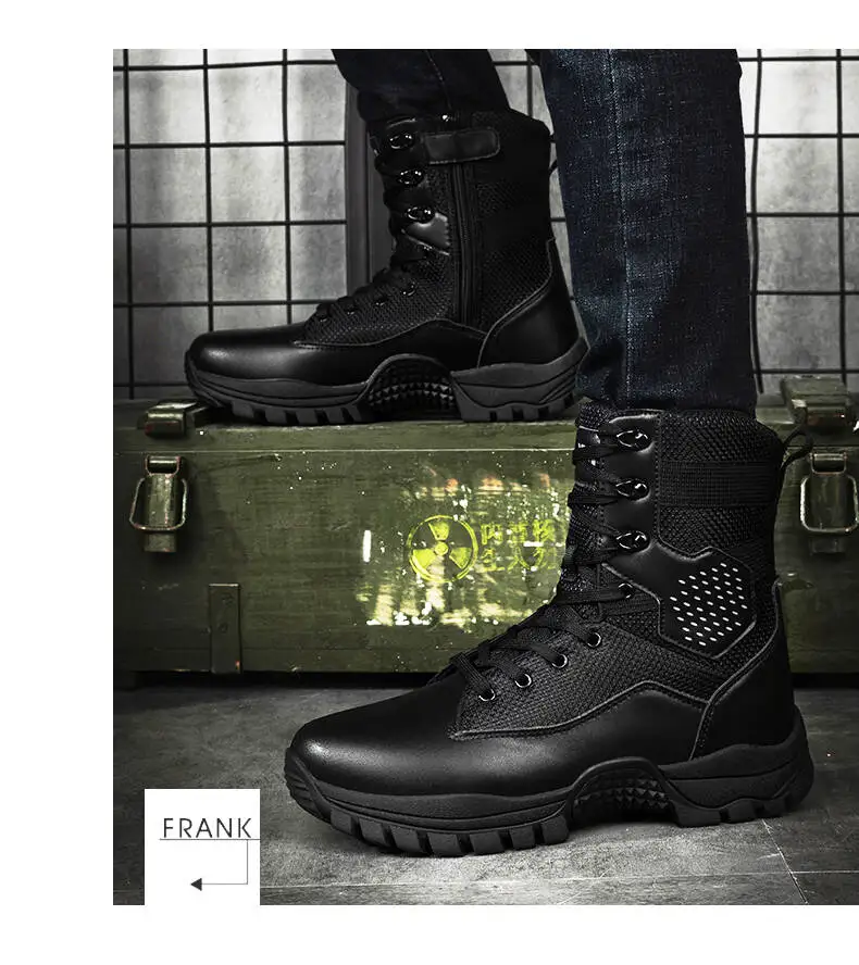Marken-Outdoor-Stiefel für Dschungel-Trekking, Größe 39-47, Herren-Knöchelstiefel, Verschleißfeste Dicke Sneakers, 2026 Neue Wasserdichte Wanderstiefel – Detail 12