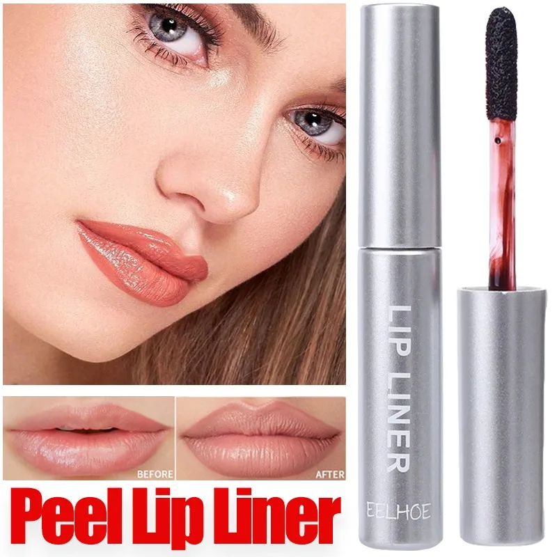 Lipliner Peel Off Tattoo Lipgloss Waterdichte Aanhoudende Matte Lip Tint Contour Afscheuren Lippen Vlekken Koreaanse Cosmetische Make-Up Producten