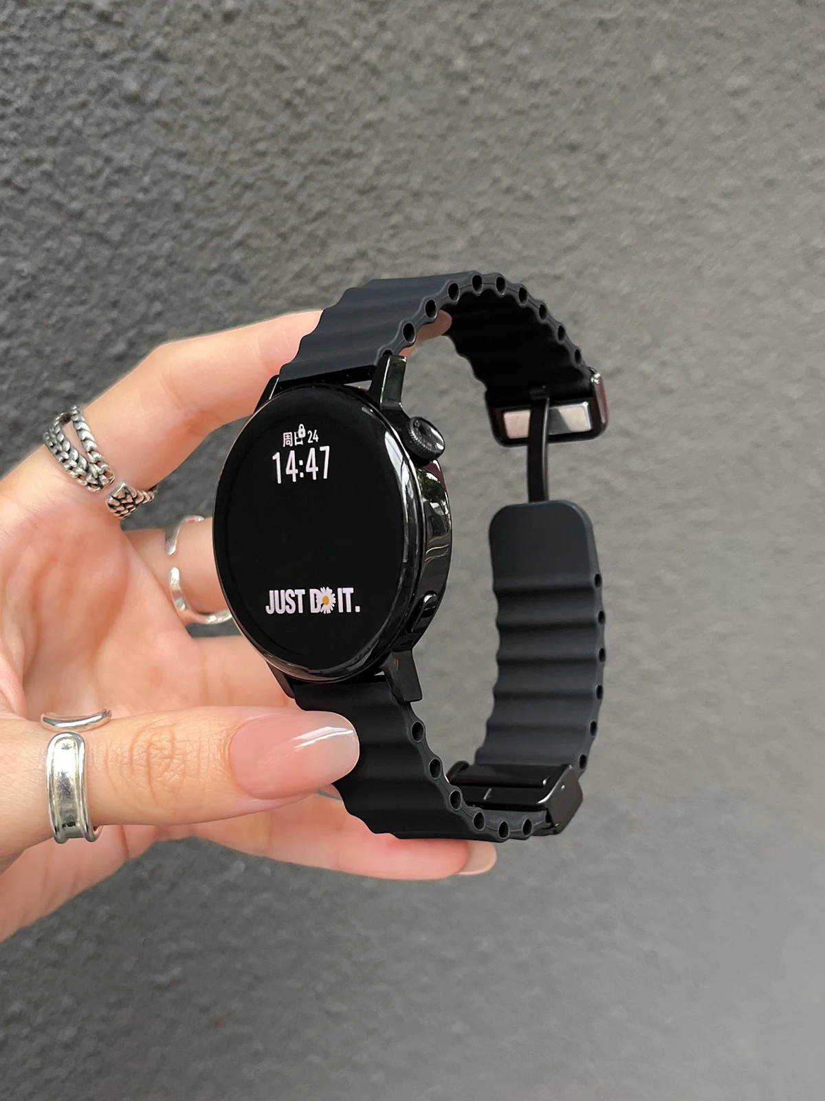 22 mm 20 mm Ozean-Silikonarmband für Samsung Galaxy Watch 7 6 5 4 40 mm/44 mm Magnetband für Galaxy Watch 6 Classic 43 mm 47 mm – Detail 9