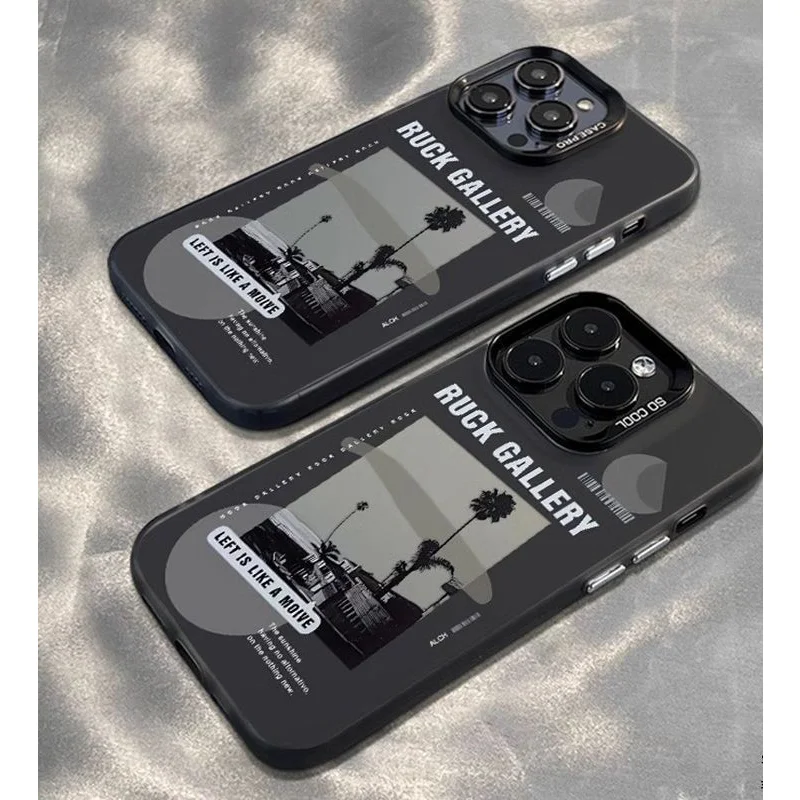 

Korean Phone Case for iPhone 17 Air 16 Pro Max 15 14 13 Plus 12 11 Cover Camera Protection Anti-Shock for Male Female Cool Radio
