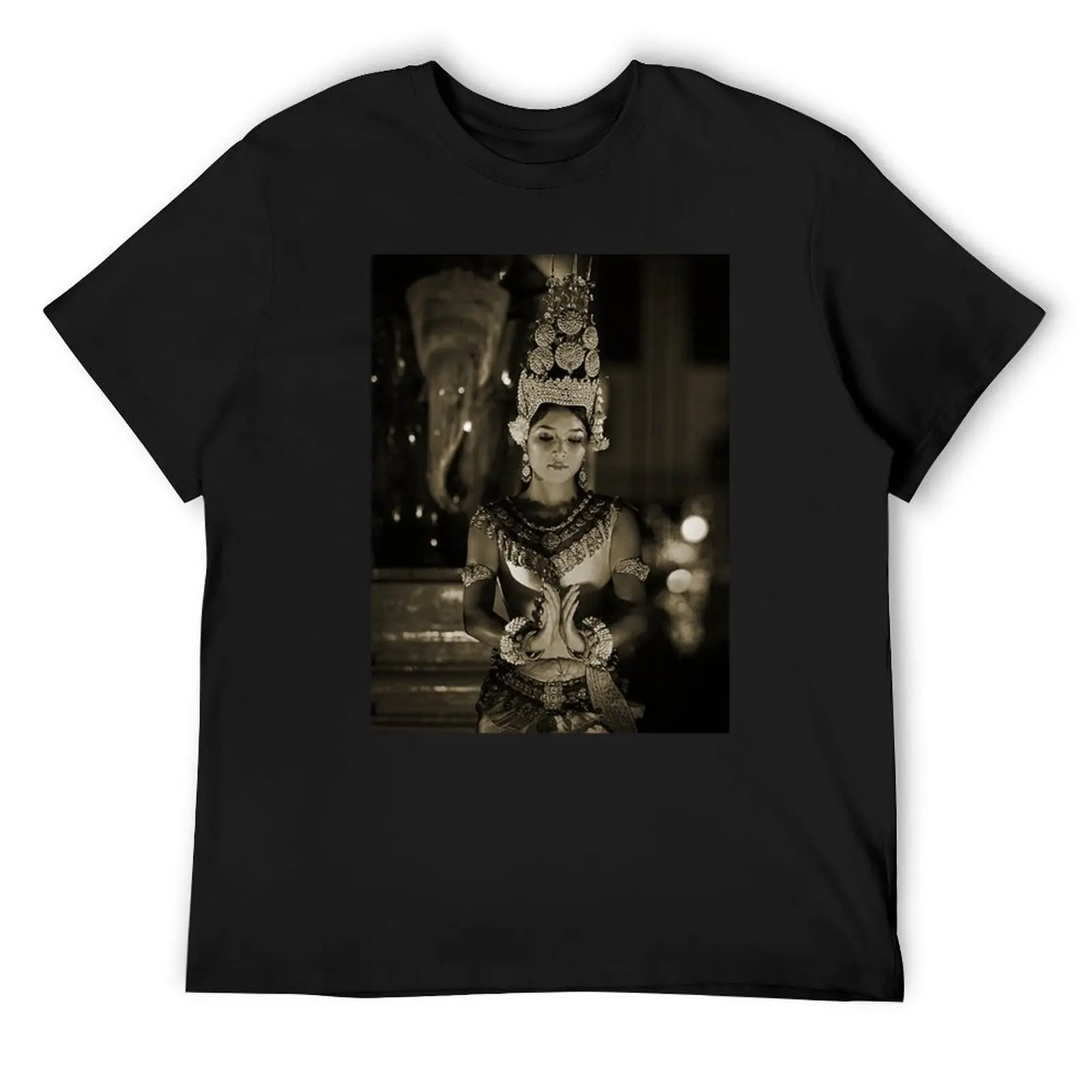 Cambodian Dancer - Aspara Khmer - 08 T-Shirt oversized Short sleeve tee for a boy men t shirts