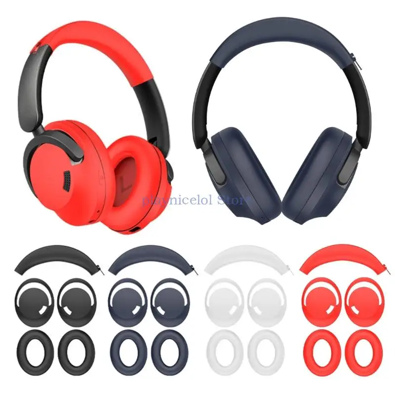 Earpads Cover Headband Cushion For 1MORE SonoFlow Headphones Headbeam Silicone Sleeve Improve Headsets Comfort and Durability