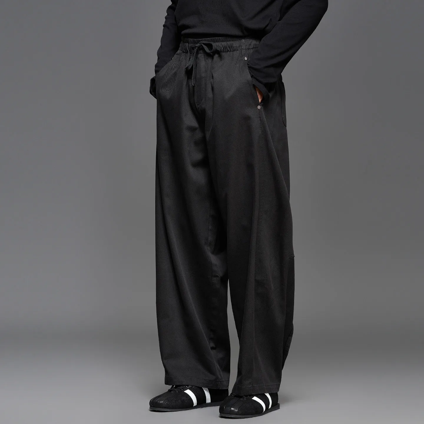 High Quality Washed Cotton Japanese-Style Retro Loose Wide Leg Matchet Pants Men's Straight Fashion All-Matching Simple Trousers