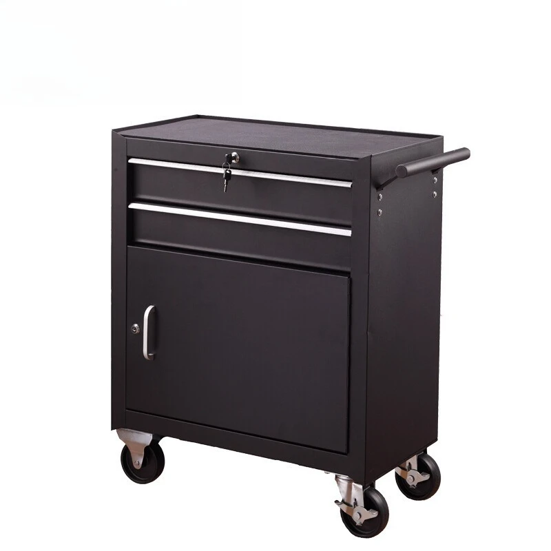 

2-Layer Drawer Door Tool Cart Mobile Maintenance Tool Cart 94-539/540/139-23