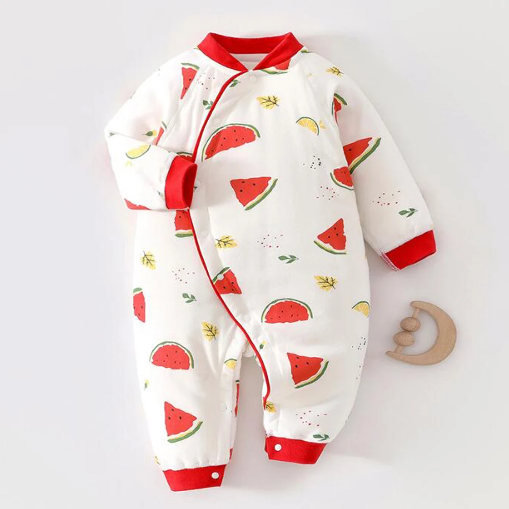 

Рождественский комбинезон для маленьких мальчиков, стеганый теплый осенне-зимний комбинезон для маленьких девочек на Хэллоуин, эксклюзивная одежда для младенцев