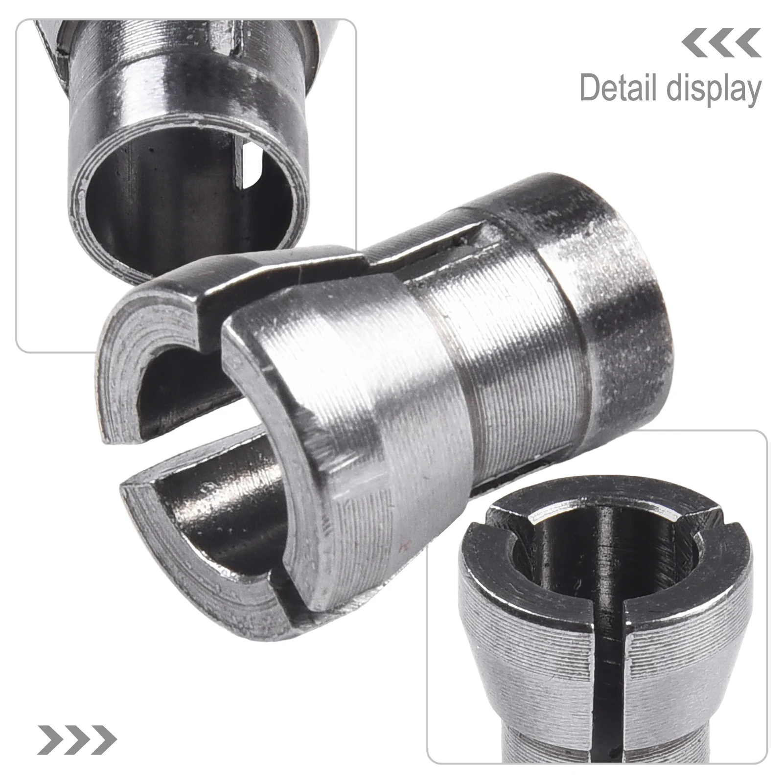 1pcs 8mmx16.5mm Collet Chuck Adapter Router Carpentry Carbon Steel For Engraving Machine Wood Router Power Tool Accessories