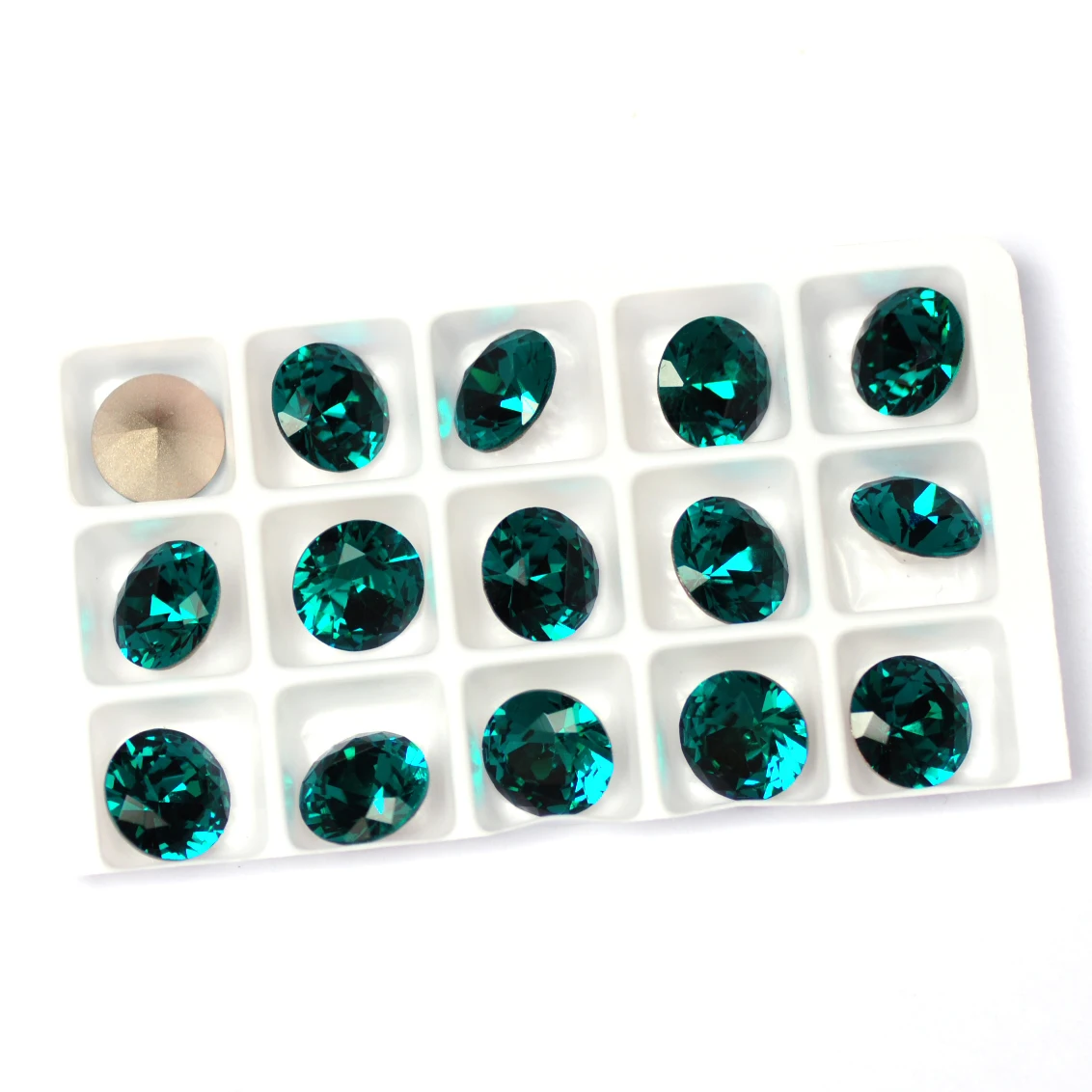 YANRUO 1357 Super Glitter Blue Zircon Color Rhinestones Popular Brilliant Cut Shape Glass For Charms 3D Nails Art Decorations