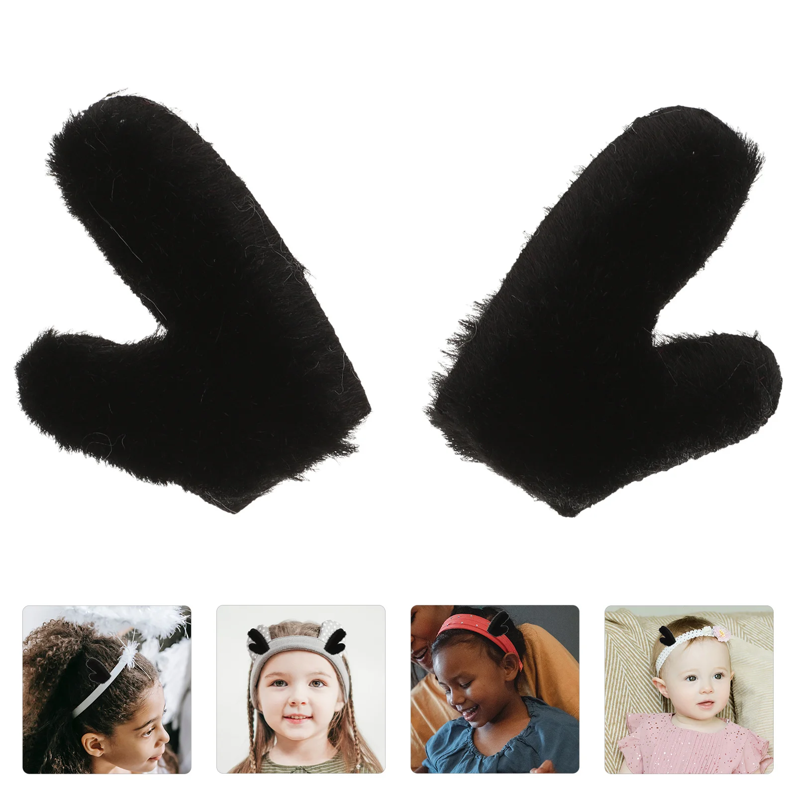 50Pcs Cloth Deer Horn Headband Making DIY Hair Accessories Materials Deer Antlers Christmas Supplies Antler Decor