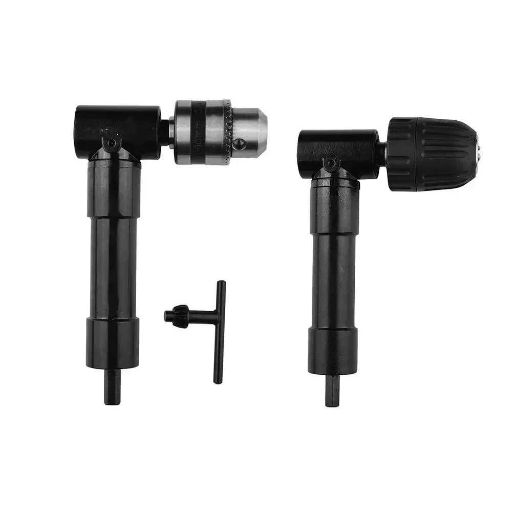 90 Degree Keyless Plastic Chuck Three Claw Adapter Cordless Drills Right Angle Torque 25N M 8mm Shaft Electric Drill Corner Tool