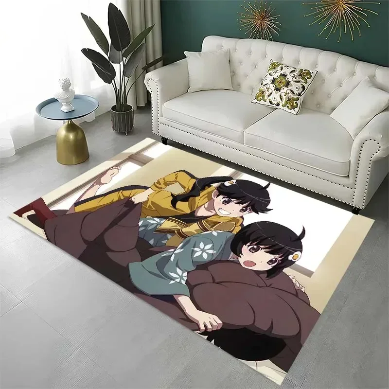 

Bakemonogatari cartoon pattern carpet, living room bedroom home decoration children's room baby pad bathroom kitchen carpet