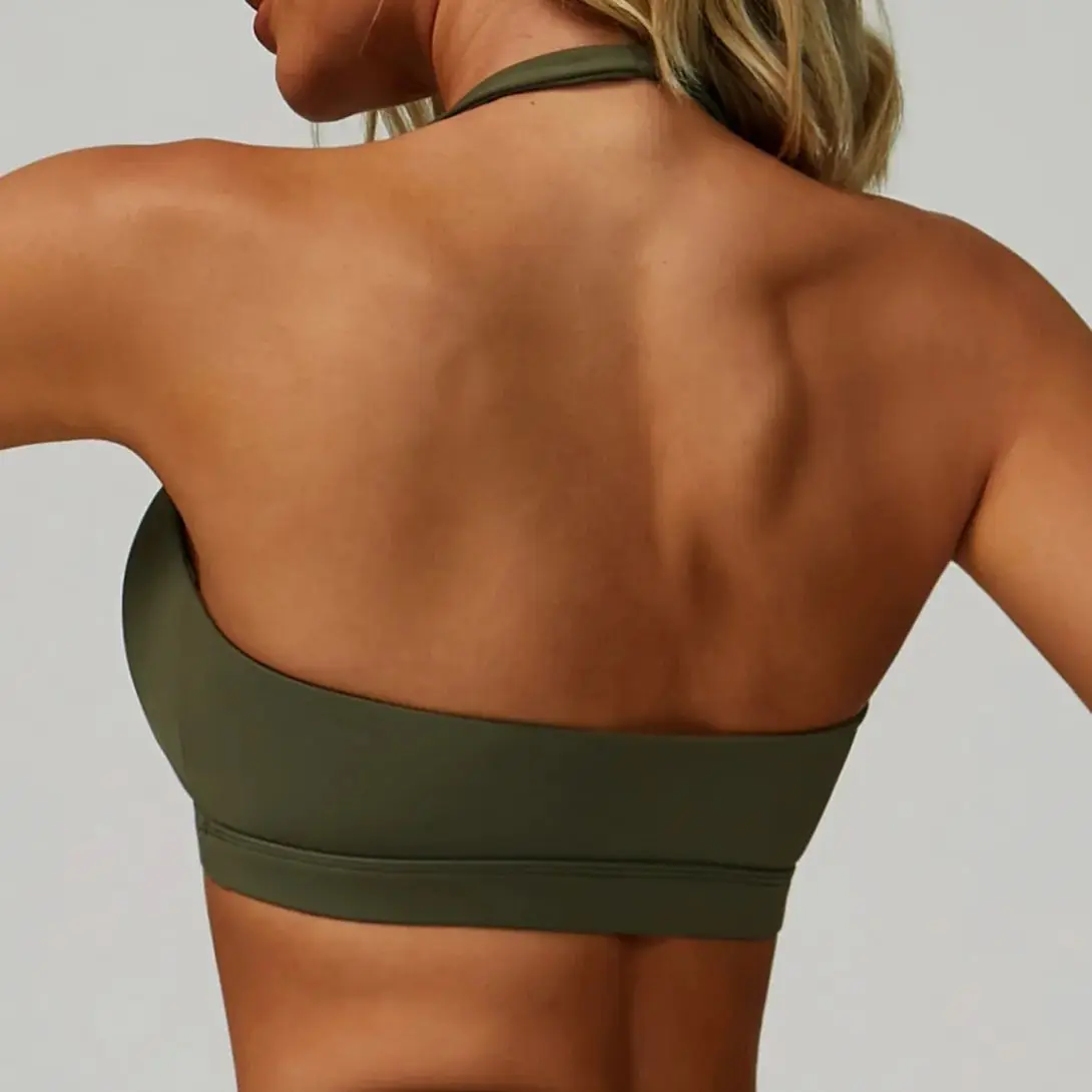 Ningyu New Sports Bra Women Yoga bra Halter Top High Support Push-up Open Back Gym Sportswear Yoga Workout Quick Drying Underwea