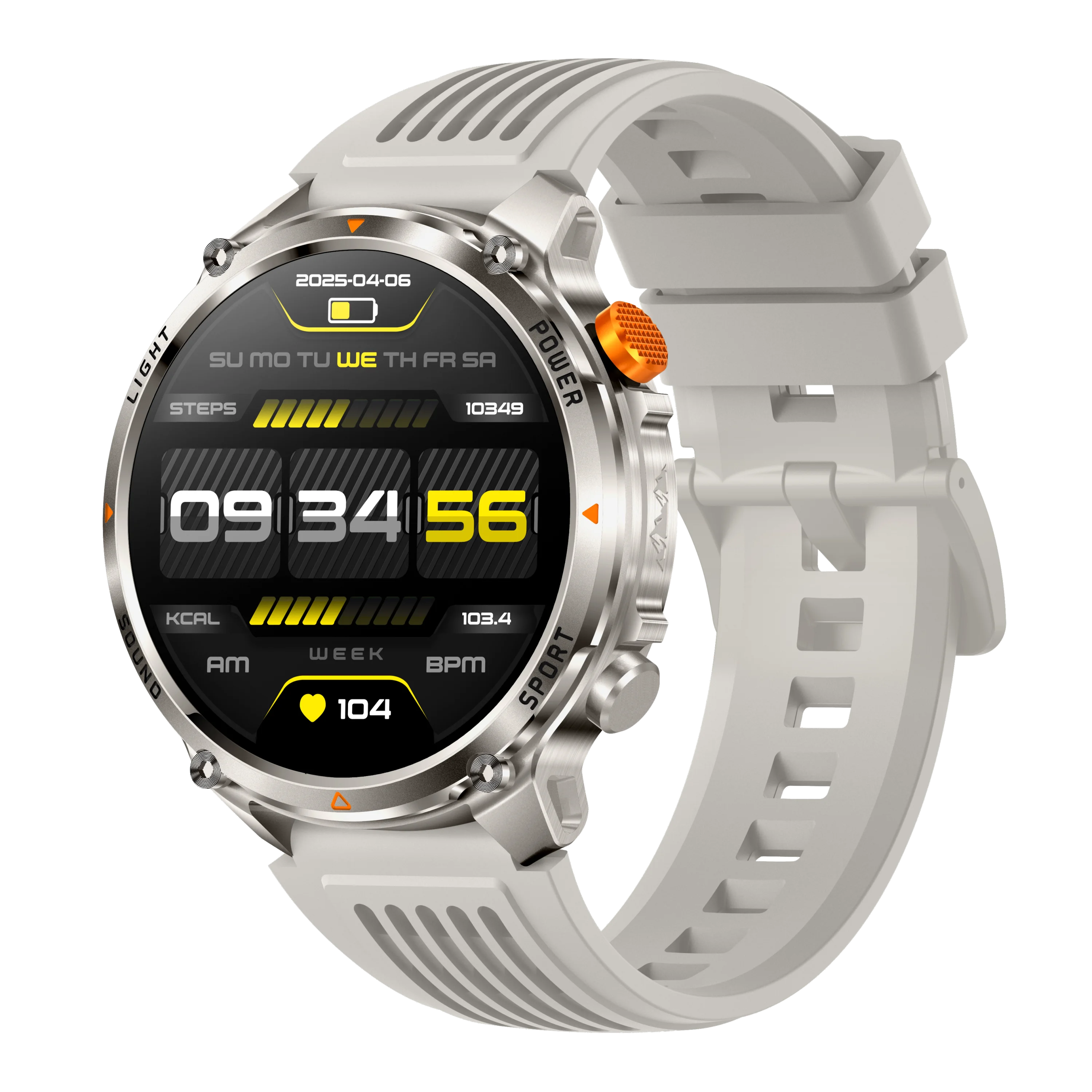 

Smart Watch 1.7inch Men Women Outdoor Sport Fitness Tracking BT Calling Compass LED Flashlight 1100mAh Large Battery Smartwatch