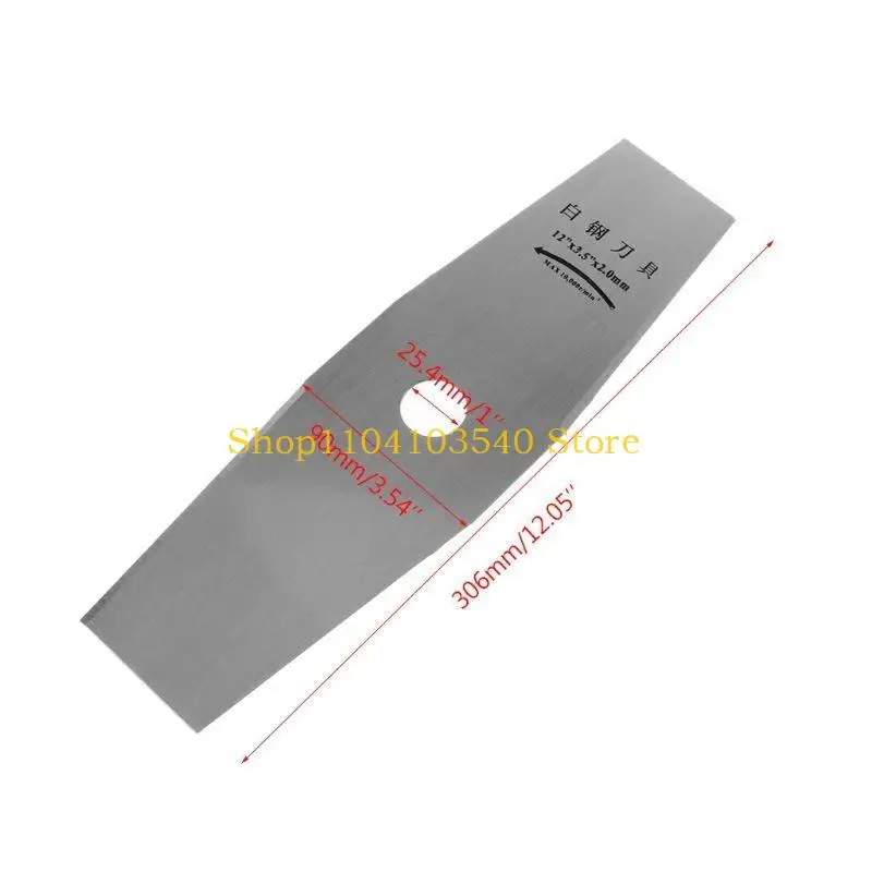 

02DC 1Pc 2T Brush Cutter Blade Grass Cutter Parts Trimmer Knife Lawn Mower Accessorie