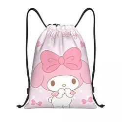 Moja melodia Sanrio Kawaii plecak ze sznurkiem siłownia torba na siłownię wodoodporny wplecak ze strunami Anime do pracy