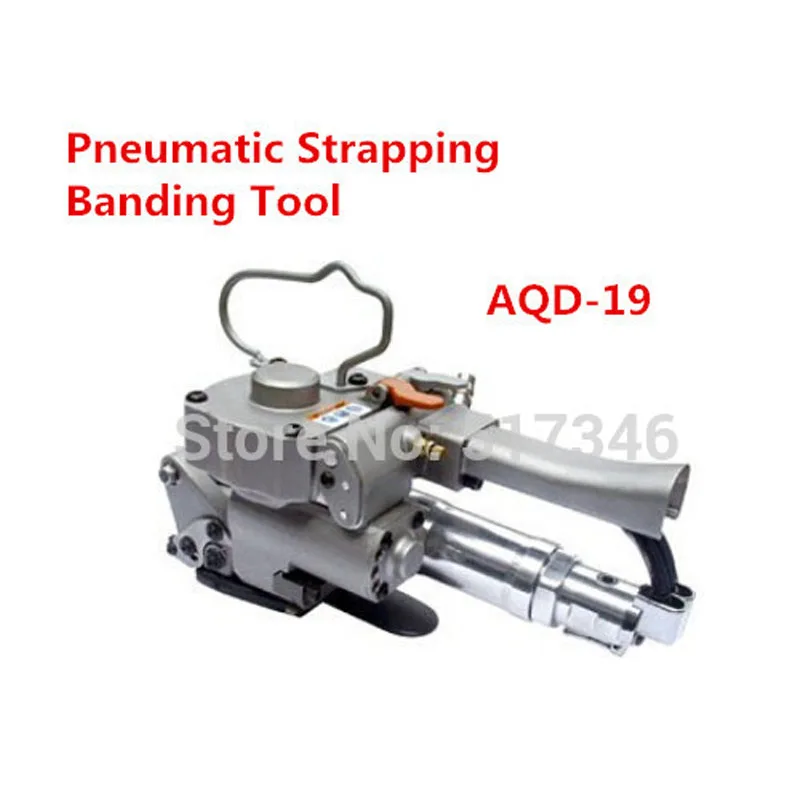 Pneumatic Plastic Strapping Banding Tool PET/PP AQD-19 width13-19mm carton firction packing machine