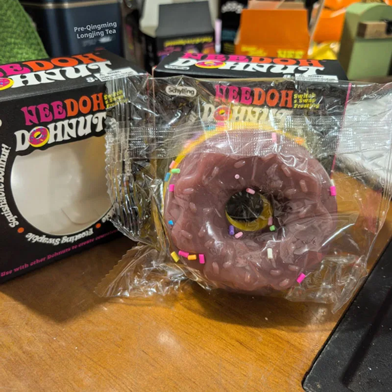 New Perfect Gift NeeDoh Dippin Dazzler Egg Donut Prank Stress Relief Toy Soft Glue Vinyl Squeeze Toy Slow Rebound Pinch Ornamen image 3