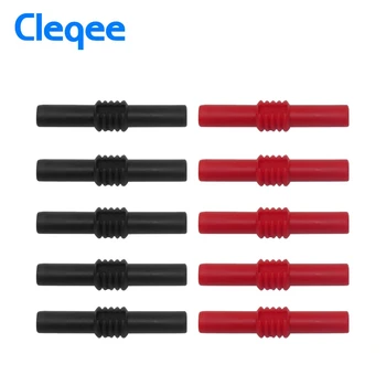 2020 Cleqee P7023 10pcs 4 มม.กล้วยซ็อกเก็ตอะแดปเตอร์หญิงฉนวนปลั๊กกล้วย Coupler