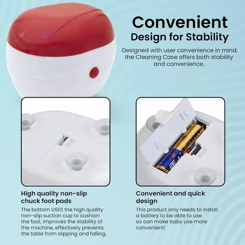 Automatic Denture Cleaning Box with Filter: A Portable Ring Cleaner for Dentures, Braces, and Braces image 5