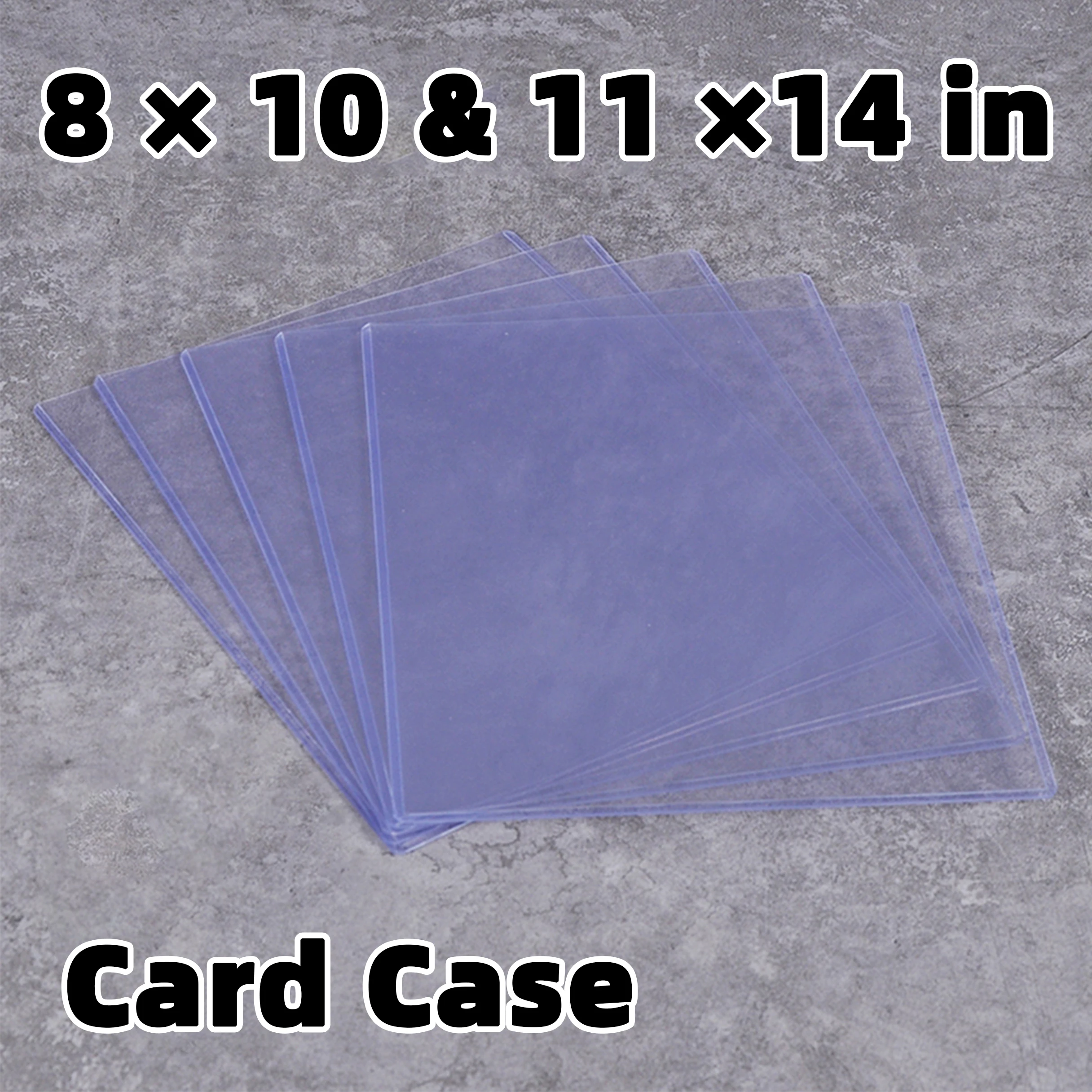 

Clear 8x10 11x14 by inch photo rigid top loader toploader picture protective hard sleeve display case Card Holder slab Plastic
