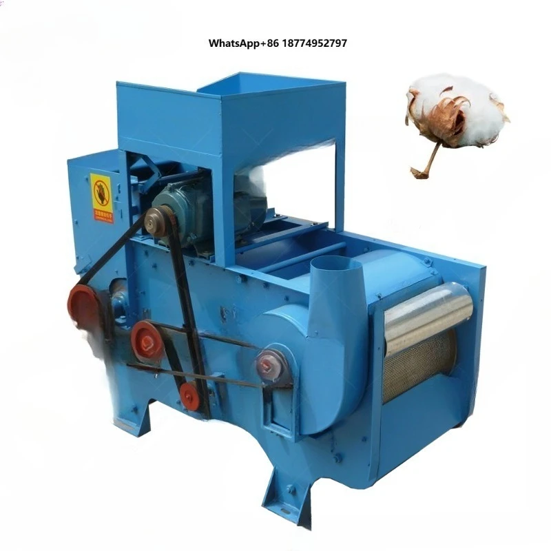 Saw Type Raw Roller Separating Separator Removing Delinting Linter Ginning Sawtooth Ginned Cleaning Machine
