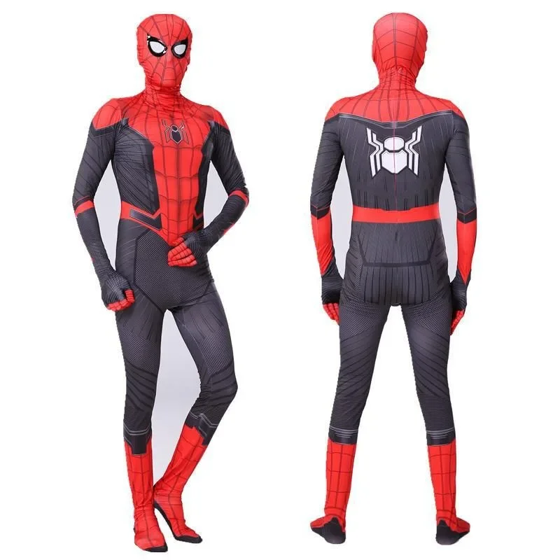 Spider Man Costume Movie Superhero Cosplay  Anime Bodysuit  Cool Jumpsuit Children  Role Play Clothes for Carnival Party