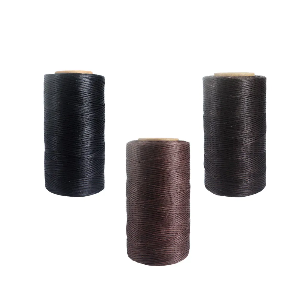 

3 PCS Wax Line Upholstery Thread for Sewing Machine Waxed Flat Stitching Cord Jewelry
