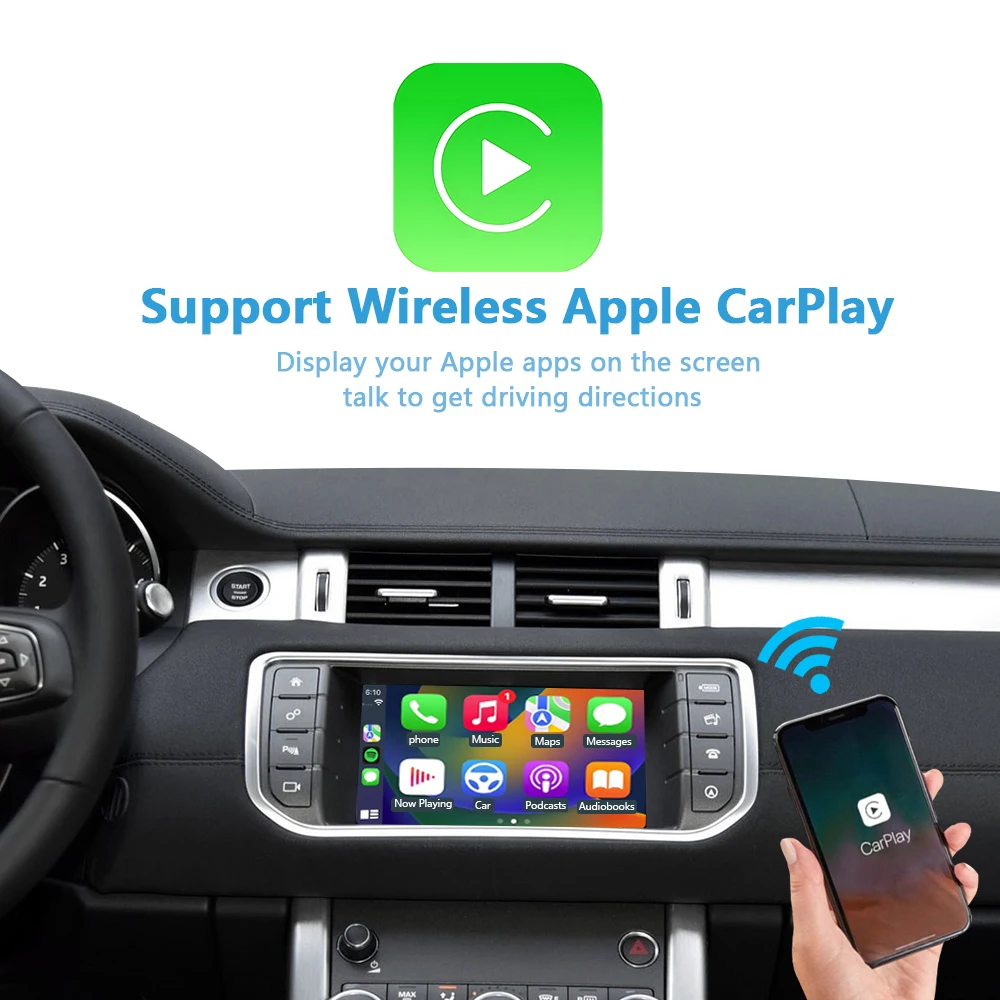 Apple Carplay Android Auto Fits For Land Rover Jaguar BOSCH Discovery Evoque Freelander2 XE XF XJL Plug&Play No Need Code