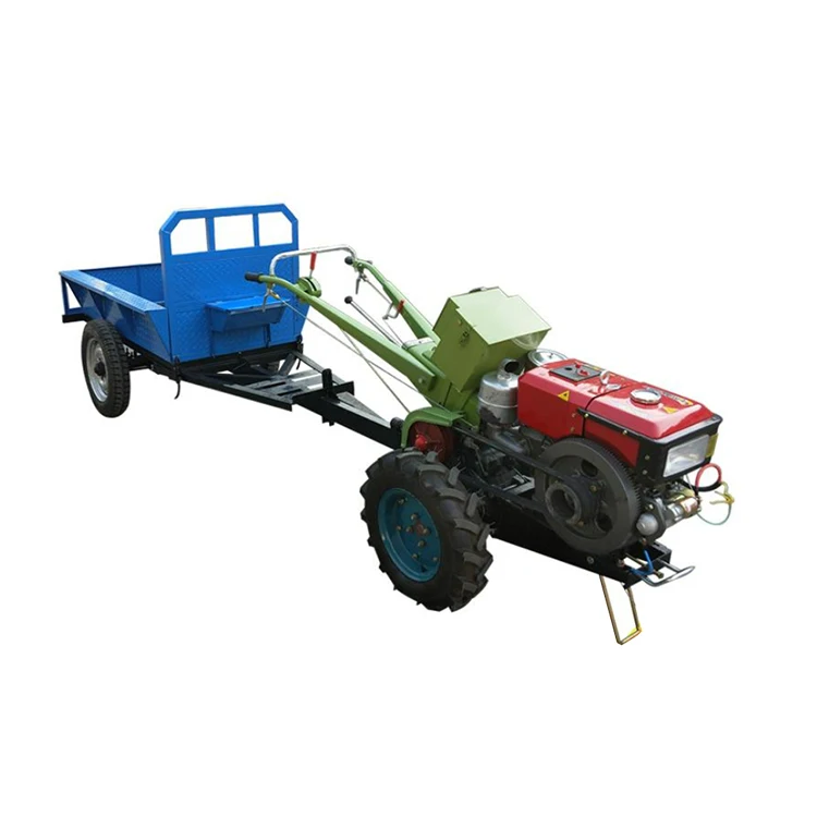 

2025Good Quality Walking Tractor Trailer Hand Car Carrier Trailer Mini Farm Tractor