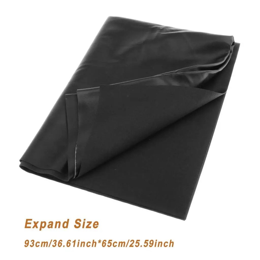 Premium Black Vinyl Motorcycle Seat Cover Fabric Faux Leather Finish for Scooter and Chopper Seat Restoration Universal Use