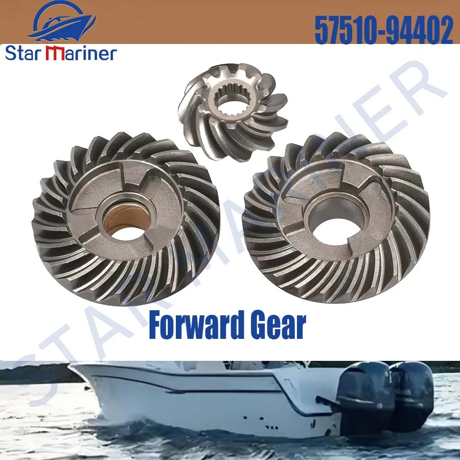 

Forward Gear 57510-94402 57311-94402 Pinion Gear 57521-94400 Reverse Gear For SUZUKI Outboard Motor 35HP 40HP DT40 DT35 Gear Set