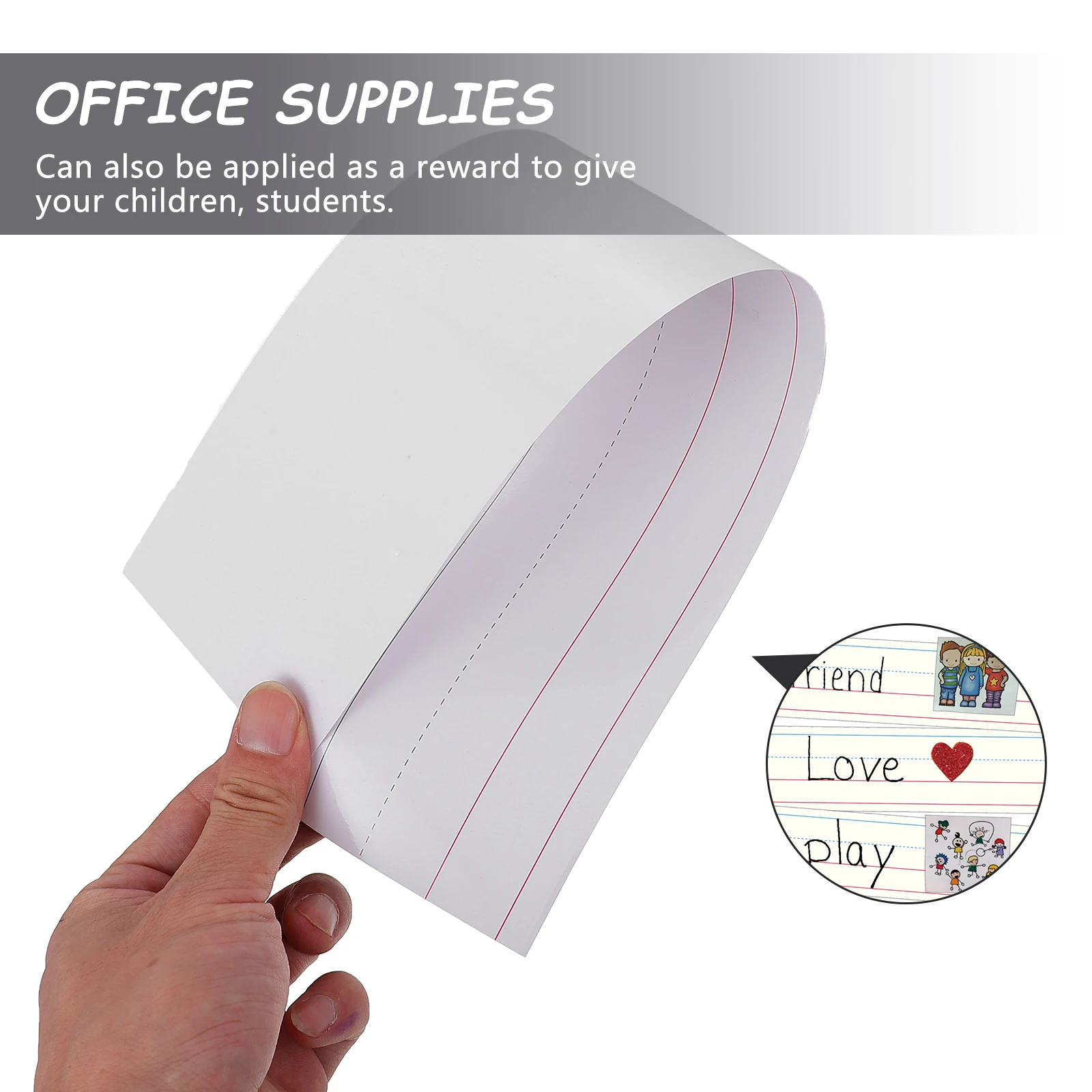 

50pcs Blank Alphabet Teaching Dry-Erase Sentence Strips Classroom Supply Letter Learning Tool School Accessories Ruled Sentence