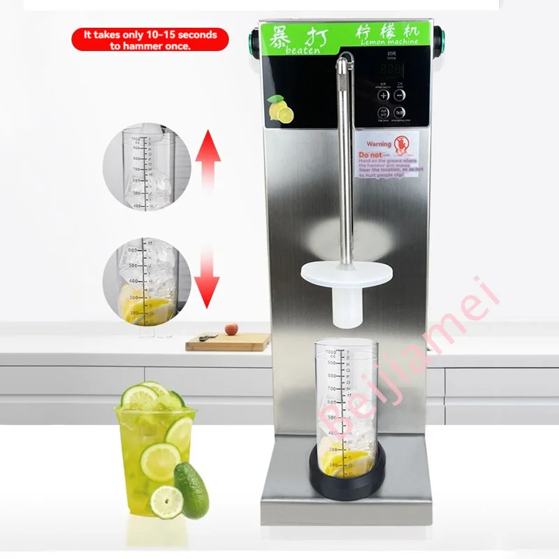 Máquina automática para batir Limón, martillo de hielo triturado de fruta fresca, exprimidor de naranja, 100 tazas/H