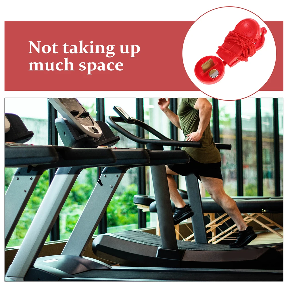 

2 Pcs Treadmill Universal Magnet Safety Key Cable Emergency Stop Clip Aluminum Alloy Replacement