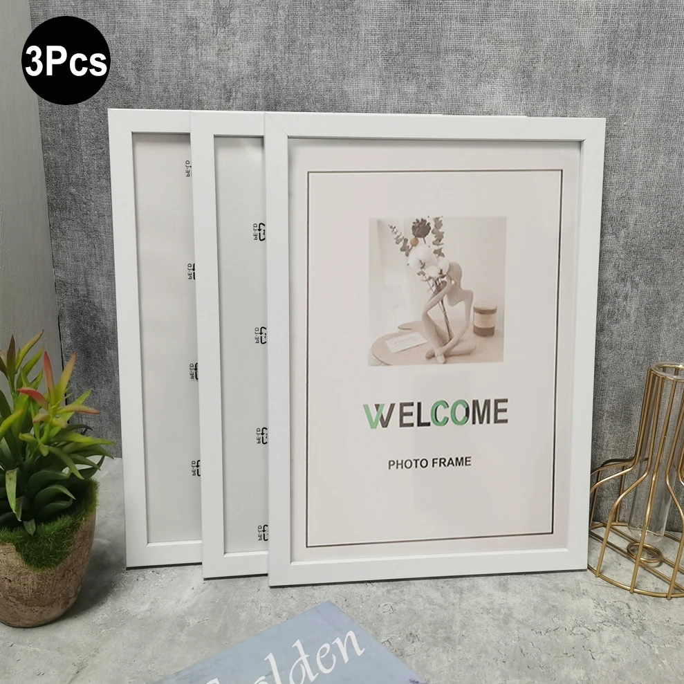 VCC 1 Stück/3 Stück Wandgalerie-Fotorahmen, 15 x 20 20 x 25 A4-Bilderrahmen für Tischplatte oder Wandmontagerahmen, Foto-Gedenkgeschenk 7