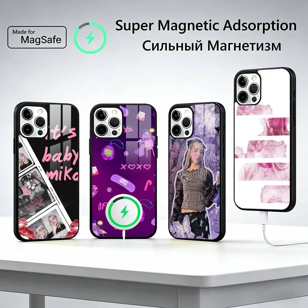 

Y-Young Miko Singer Fashion Phone Case For iPhone17,16,15,14,13,12,11 Plus,Pro Magnetic For Magsafe Wireless Charging