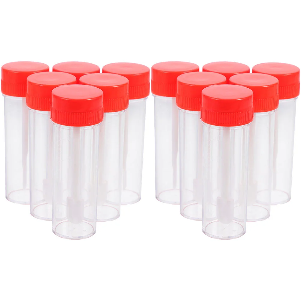 

Urine with Spoon Small Sample Cups for Party Plastic Specimen Lids