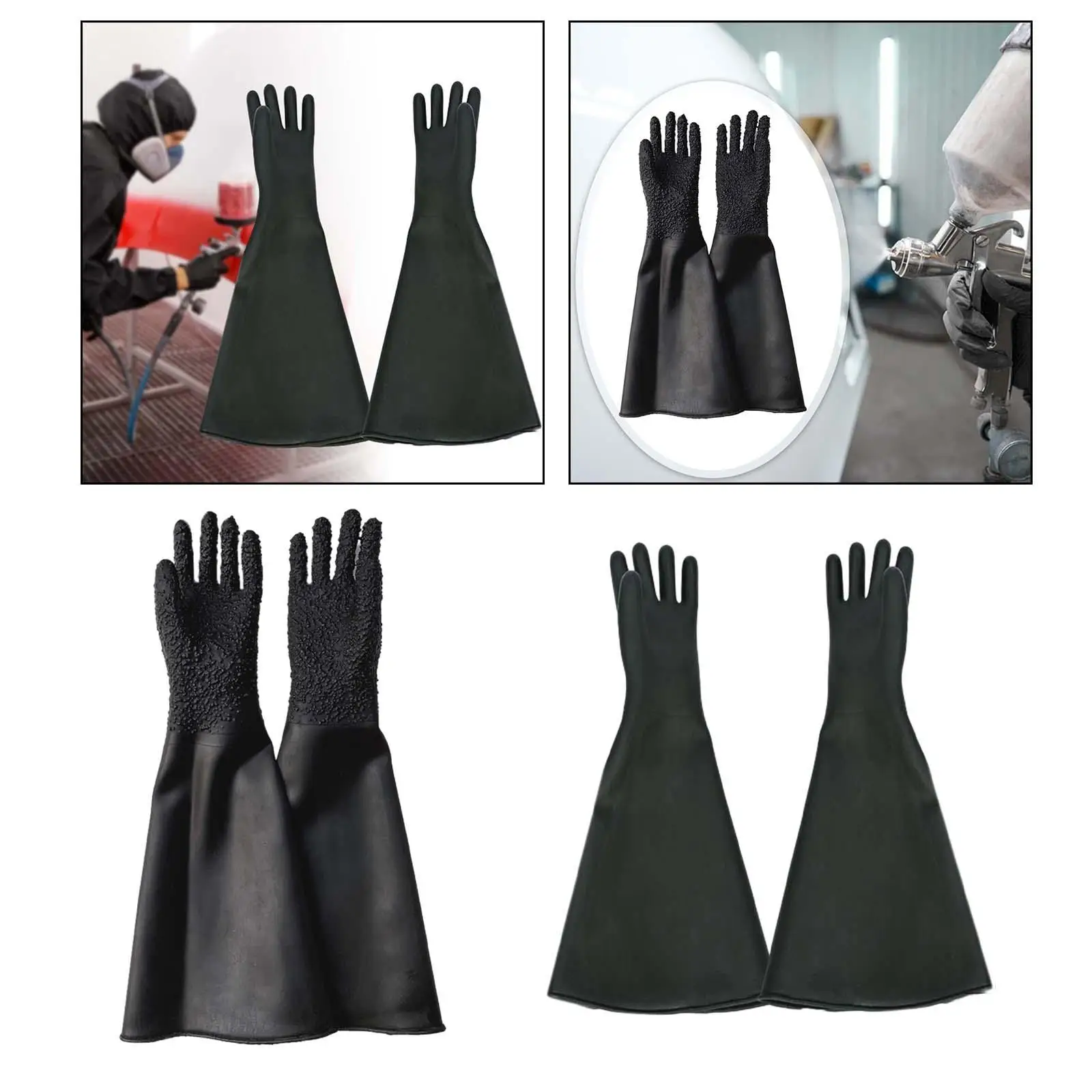 Rubber Gloves for Sandblast Cabinet Sandblast Blasting Sand Blasting Machine