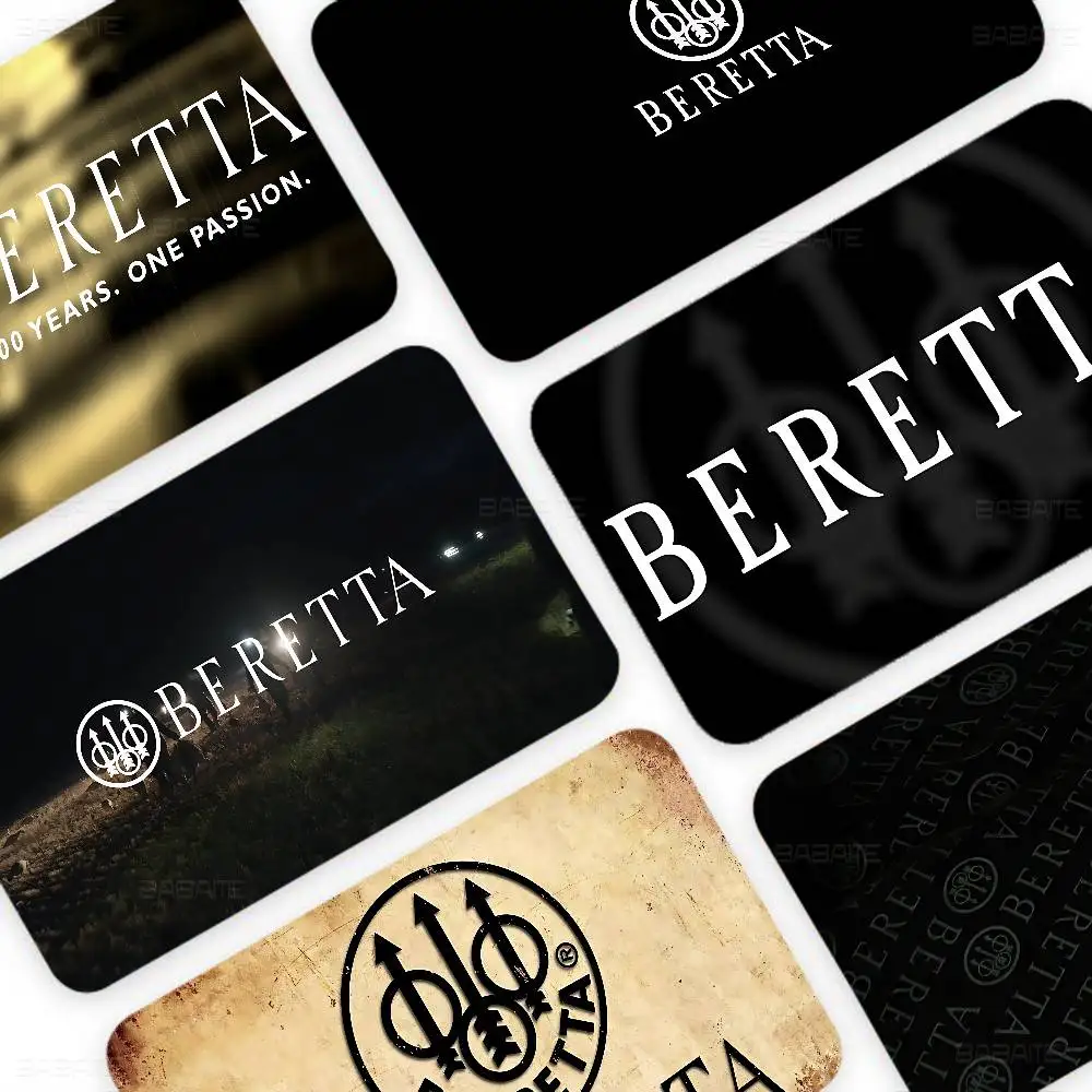 Gun B-Beretta Logo Anime Cartoon Aufkleber Film Skin für Kreditkarte Debit Bank Bus Karte