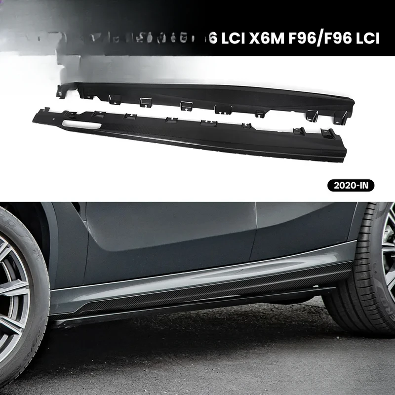 

Real Dry Carbon Fiber Side Skirts For X6 G06/G96 LCI X6M F96/F96 LCI MP Style 2020-IN