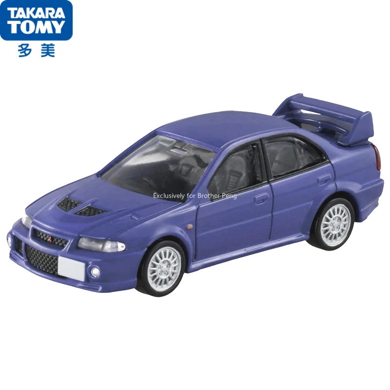 TAKARATOMIA 1/64 Tomica Premium TP13 MITSUBÊS! LANCER EVOLUTION VI GSR Modelo de carro Simulação Modelo de carro Ornamentos Presentes para meninos