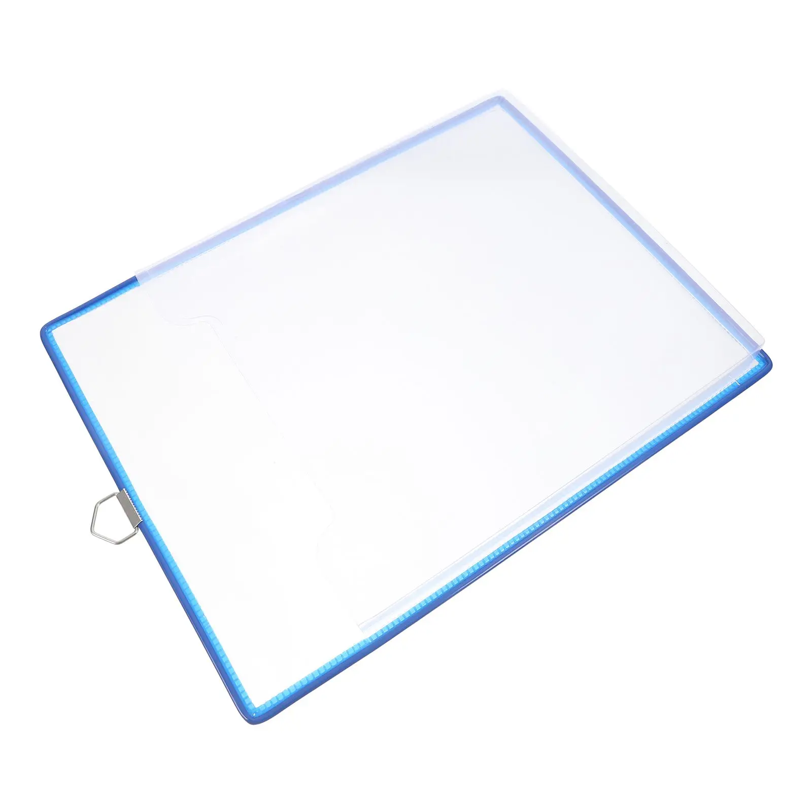 A4 File Box Transparent Hanging Folder Storage Bag Large Capacity Blue Color Document ganizer Plastic Pouch Wall Mountable Desk