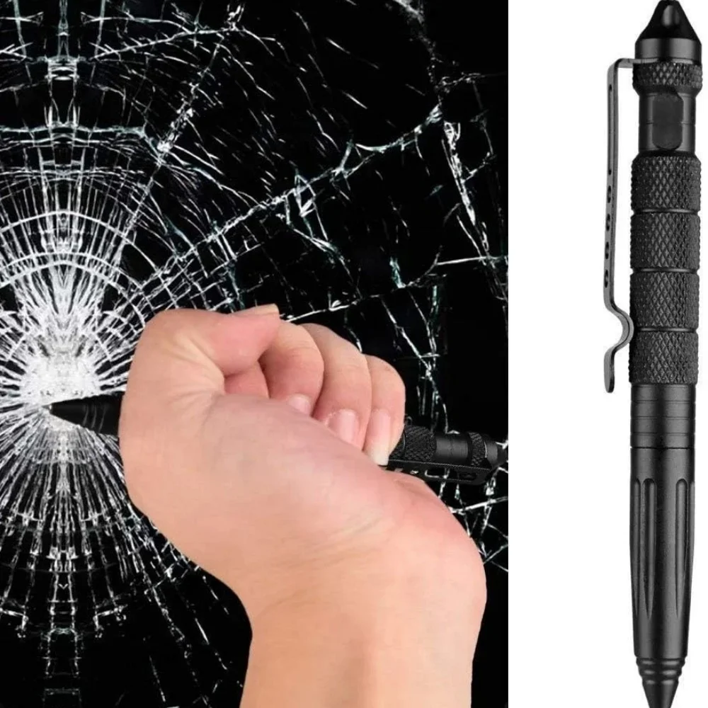 Multifunction Tactical Pen Self Defense Emergency Survival Tool Glass Breaker Tungsten Steel Writing Pen Outdoor Rescue Escape