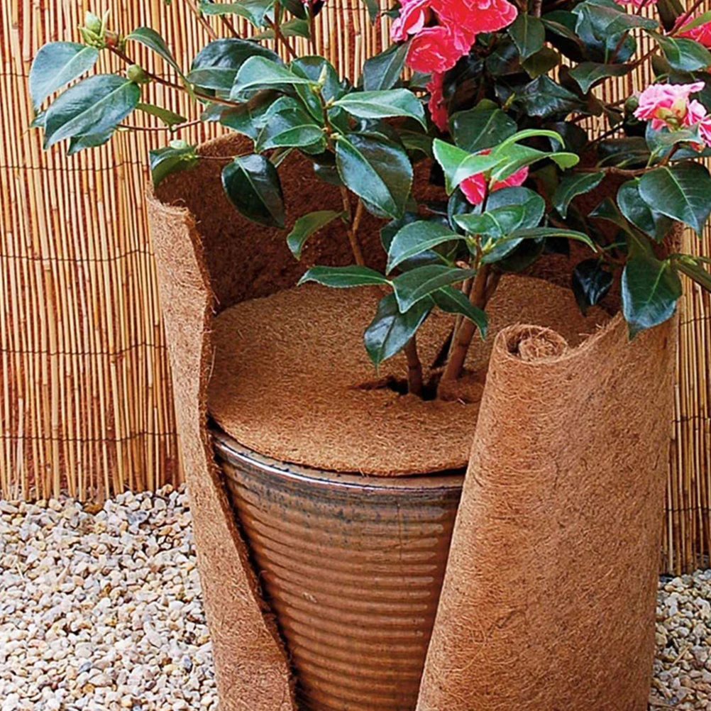 

8 Pcs Flowerpot Spacer Coconuts Fiber Liners Coir for Hanging Baskets Mat Plant