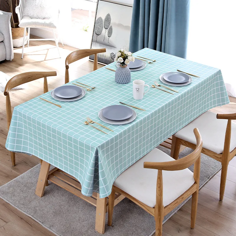 Modern minimalist PVC tablecloth waterproof oil resistant no wash tea table  meal tablecloth