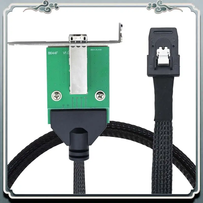 

Premium 12G External Mini SAS HD SFF-8644 Female To Mini SAS SFF-8087 36P Male Data Server Cable Adapter