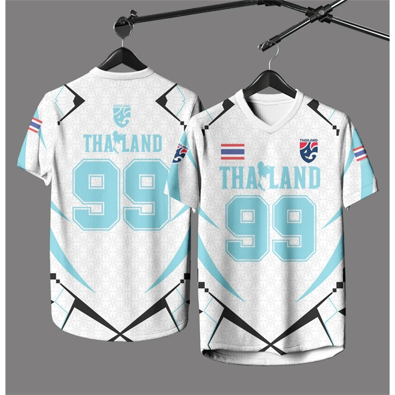 Personalized Summer Men Women T-shirt Tops Thailand Sport Football Jersey Casual Custom Tee Clothing Children's Fast Dry Clothes